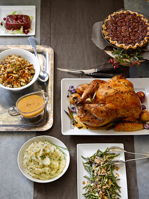 The Tyler Florence Thanksgiving meal from Williams-Sonoma goes for $399.95. The Tyler Florence Thanksgiving meal from Williams-Sonoma goes for $399.95.